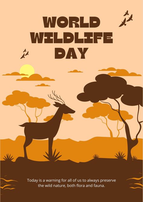 Save Wildlife Poster, Save Wildlife Poster Ideas, Wildlife Day Poster, Wildlife Poster, World Wildlife Day, Bat Shirt, Wildlife Day, Save Wildlife, Poster Drawing