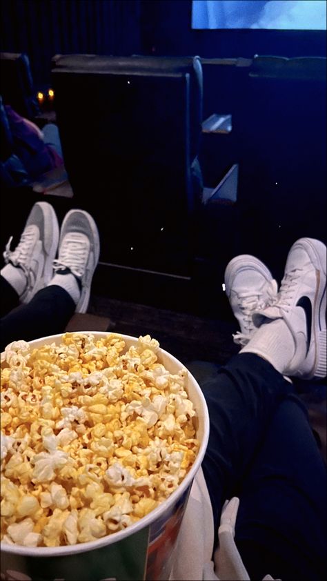 #movienight #movies #movietheatre #nikes #boyfriend #relationship #couple #datenight Couple Watching Movie Aesthetic, Couples Movie Night, Couples Cinema, Movie Theater Aesthetic, Cinema Date, Movie Popcorn, Boy Best Friend Pictures, Movie Dates