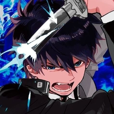 Blue Exorcist, Rin Okumura, Blue