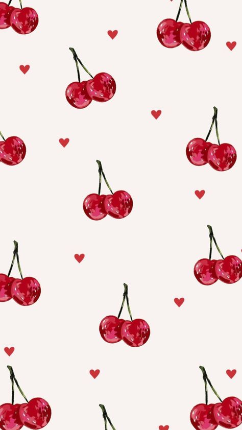 aesthetic wallpaper for iphone Hearts Coquette Wallpaper, Cherry Wallpaper Aesthetic Iphone, Aesthetic Wallpaper For Iphone, Summer Prints Wallpaper, Cherry Wallpaper, Coquette Wallpaper, Iphone Wallpaper Fall, Cover Wallpaper, Simple Iphone Wallpaper