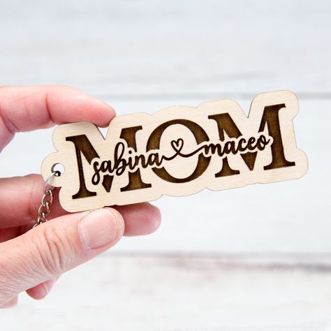 Nature, Mother’s Day Laser Cut Ideas, Mother’s Day Laser Cut, Glow Forge Projects To Sell Acrylic, Balsa Wood Crafts, Keychain For Mom, Mother's Day Projects, Boyfriend Personalized Gifts, Mom Keychain