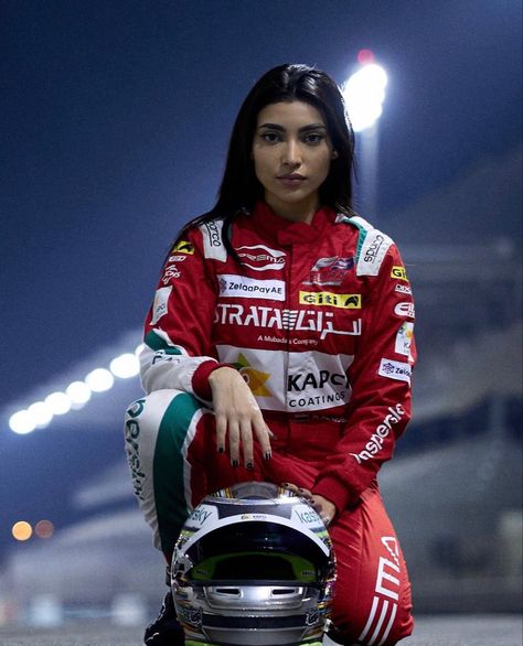 F1 Suit Woman, Women F1 Drivers, F1 Woman Aesthetic, Race Suit Women, Female Formula 1 Drivers, F1 Woman Driver Aesthetic, Amna Al Qubaisi, F1 Women Drivers, F1 Female Driver