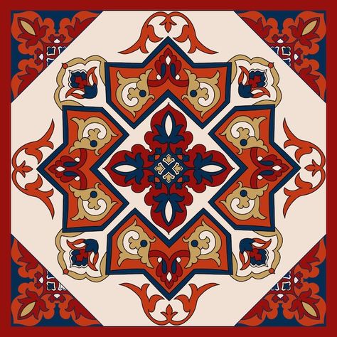 Free vector hand drawn persian carpet pa... | Free Vector #Freepik #freevector #illustration-background #illustration-pattern #wallpaper-design #hand-drawn-background Persian Carpet Design Drawing, Persian Rug Illustration, Persian Carpet Motifs, Iranian Rugs Pattern, Persian Architecture Pattern, Turkish Tiles Pattern Design, Persian Pattern Drawing, Carpet Design Drawing, Iranian Carpet Pattern