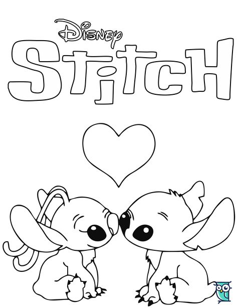 free romance stitch and angel coloring pages Stitch And Angel Coloring Pages Free Printable, Angel And Stitch Drawing, Stitch Disney Coloring Page, Stitch And Angel Svg, Easy Stitch Drawings, Stitch Coloring Sheets, Disney Stitch Drawing, Stitch Colouring Pages, Printable Drawings To Color