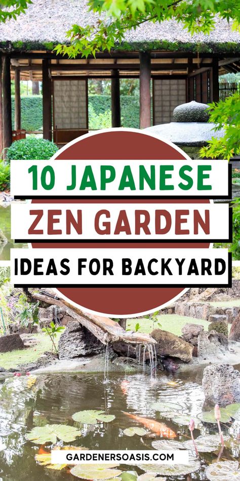 I LOVE these zen Japanese garden ideas! I want to design my backyard landscape with a path, lanterns and plants and now I have lots of garden inspiration to do it. #fromhousetohome #gardeningtips #gardenideas #japanesegarden Japanese Backyard, Japanese Garden Backyard, Japanese Garden Ideas, Japanese Garden Style, Zen Garden Diy, Japanese Style Garden, Small Japanese Garden, Japanese Garden Landscape, Japanese Zen Garden