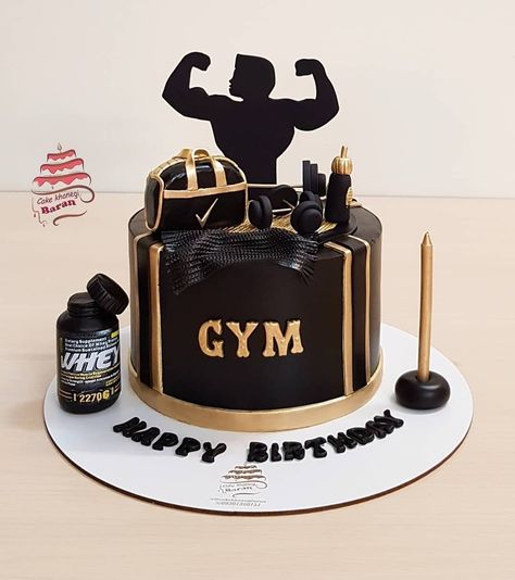 18th Birthday Cake For Guys, Fitness Cake, Gym Cake, Birthday Cake For Boyfriend, Cake Design For Men, Alphabet Cake, Cake For Boyfriend, 18th Cake, Birthday Cake For Husband
