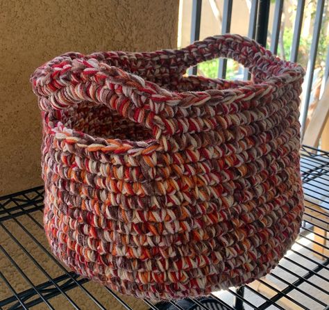 This gorgeous Crochet Storage Basket is going to be a perfect touch to complete your home. This  basket can be used for storage, laundry, toys, dog toys, cat toys, baby/toddler toys, and more! The possibilities are endless. This handmade basket can also make a great addition to your room to hold throw blankets or towels!  This could also be a perfect idea for First Home Gift to fill with some wonderful, favorite items. --This Crochet Storage Basket is handcrafted/ handwoven /soft  --Made Using 3 Crochet Storage Basket, Crochet Storage Baskets, Storage Laundry, Gorgeous Crochet, Rectangular Baskets, Bathroom Baskets, Crochet Storage, First Home Gifts, Crochet Basket Pattern