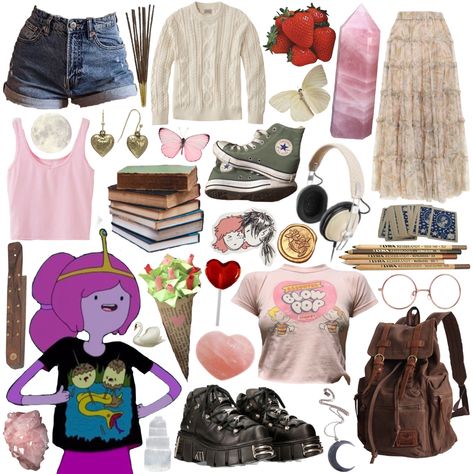 Princess Bubble Gum Outfits, Bubble Bujo Aesthetic Outfit, Adventure Time Pb Outfits, Princess Bubblegum Outfits Inspired, Bubblegum Core Aesthetic Outfit, Bubblegum Aesthetic Outfits, Adventure Time Inspired Outfits, Bubble Gum Outfit, Princess Bubblegum Aesthetic