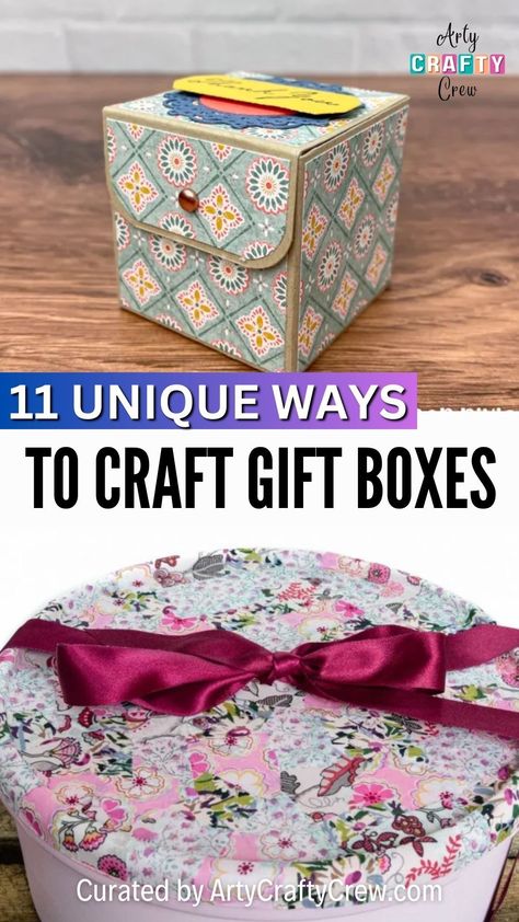 Check out these craft box ideas that are as functional as they are decorative, ensuring you're prepared for any occasion that comes your way. Handmade gift boxes curated by Arty Crafty Crew. Wish Box Ideas Diy, Decorated Boxes Ideas Diy Projects, Keepsake Boxes Diy, How To Make Gift Boxes, Decorative Boxes Diy, Craft Box Ideas, Box Decoration Ideas, Keepsake Box Diy, Making Gift Boxes