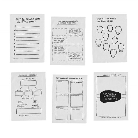 not into journaling? download adam jk's free activity sheets • life • frankie magazine • australian fashion magazine online Organisation, Natal, Brain Breaks, Natal Chart Astrology, Brain Growth, Frankie Magazine, Chart Astrology, Drawing Software, Mo Willems