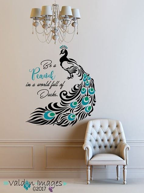 easy-peacock-painting-ideas-useful Simple Wall Paintings, Peacock Drawing, Peacock Wall Art, Peacock Decor, Peacock Painting, Wall Painting Decor, Peacock Art, Wall Drawing, Wall Paint Designs