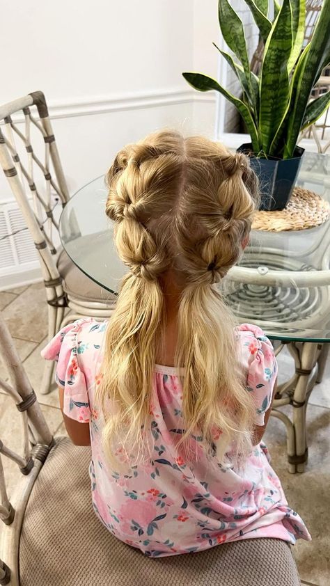 Girls Hairdos, Girly Hairstyles, Easy Little Girl Hairstyles, Hairstyles 2022, Girl Hair Dos, Girls Hairstyles Easy, Vlasové Trendy, Toddler Hairstyles Girl