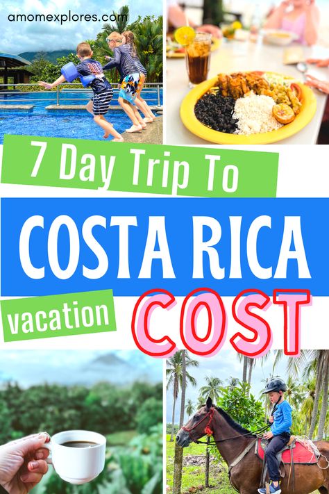 Costa Rica Family Vacation Cost: How Much Does a 7 Day Trip Cost? — A Mom Explores |  Family Travel Tips, Destination Guides with Kids, Family Vacation Ideas, and more! Costa Rica, Family Vacation Costa Rica, Costa Rica Kayaking, Costa Rica Family Vacation Kids, Costa Rica Travel With Kids, Costa Rica With Kids Family Travel, Costa Rica Family Vacation, Family Packing List, Costa Rica With Kids