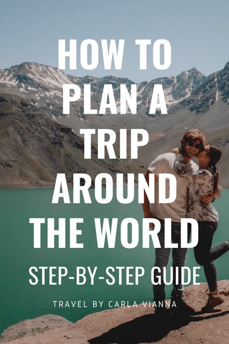 How to Plan a Trip Around the World in 7 Steps | RTW Trip Planner Bucket Lists, Round The World Trip, Trip Planner, Plan A Trip, Slow Travel, Round The World, Backpacking Travel, World Travel, Travel Goals