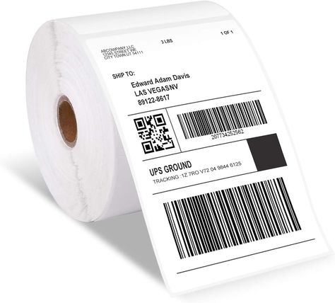 Sticker Paper Direct Thermal Printer Labels 4 x6 Compatible with Rollo, MUNBYN, Phomemo and Most Thermal Printer, 250-Pack Shipping Label Printer, Thermal Paper, Thermal Label Printer, Shipping Packages, Thermal Labels, Mailing Labels, Label Maker, Shipping Packaging, Nutrition Labels