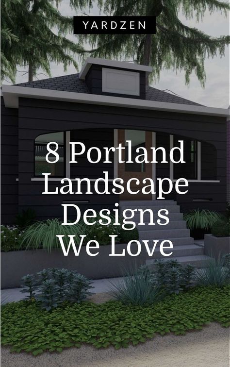 Seattle Backyard Landscaping, Oregon Backyard Landscape, Pacific Northwest Landscaping Ideas Front Yards, Pacific Northwest Backyard Ideas, Pnw Front Yard Landscaping Ideas, Low Maintenance Landscaping Front Yard Pacific Northwest, Pacific Northwest Garden Ideas, Modern Pnw Landscaping, Oregon Yard Landscaping