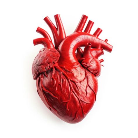 Anatomy of the human heart isolated on a white background stock photo Real Human Heart, Images Of Hearts, Heart Realistic, Anatomy Heart, Human Heart Anatomy, Heart Real, Real Heart, Heart Image, The Human Heart