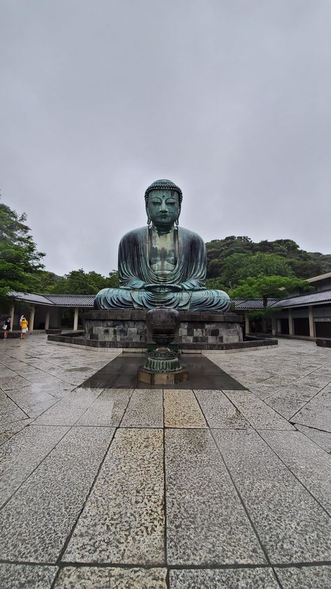 Great Buddha Of Kamakura, Japan Buddha, Japanese Buddha, Kamakura Japan, Giant Buddha, Shibuya Crossing, Buddha Temple, Public Bath, Lord Buddha