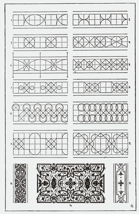 Category:Meyer's Ornament - Wikimedia Commons Croquis, Vintage Typography, Ornament Drawing, Tangle Doodle, Art Ancien, Islamic Patterns, Tangle Art, Geometry Art, Design Geometric