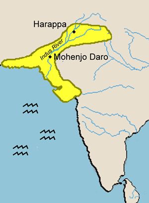 Harappa and Mohenjo-Daro - Map of the Indus River Civilizations Mohenjo Daro Civilization, Harappan Civilization, Ancient India Map, Indus River, Bronze Age Civilization, Mohenjo Daro, Civilization Beyond Earth, Indian History Facts, Indus Valley