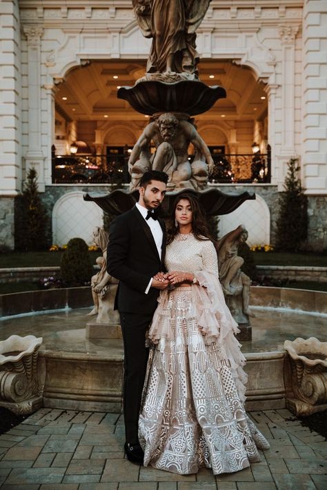 Desi Engagement Photos, Engagement Photo Shoot Inspiration, Reception Couple, Engagement Photography Poses, Classic Bride, Wedding Couple Photos, Indian Wedding Inspiration, Wedding Couple Poses, Bride Photography