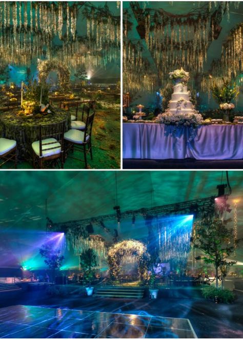 I pretty want  EXACTLY this in different colors Enchanted Forest Event, Shrek Wedding, Enchanted Forest Quinceanera, Enchanted Forest Prom, Bella And Edward, Twilight Wedding, Enchanted Forest Party, Rainforest Theme, Enchanted Forest Theme