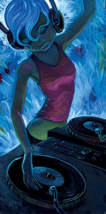 Aaron Jasinski. Dj art. #dj #djculture #djart #music #art http://www.pinterest.com/TheHitman14/dj-culture-vinyl-fantasy/ Electronic Music, Black Art, Female Dj, Art Of Noise, Dj Art, Trance Music, Musical Art, Music Wallpaper, Vinyl Art