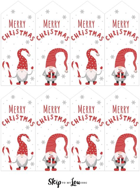 Natal, Gift Tag Template Free Printable, Gnome Gift Tags, Gift Tags Free Printable, Gift Tag Template Free, Free Christmas Tags, Free Christmas Tags Printable, Free Printable Christmas Gift Tags, Christmas Gift Tags Free