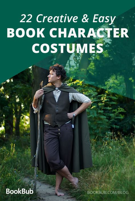 Check out this list for your perfect Halloween costume — based off of a literary character! From Frodo to Katniss, you'll find a creative costume on this list. Katniss Costume Diy, Literacy Character Costumes, Halloween Book Costumes, Literary Characters Costumes, Easy Literary Character Costumes, Book Characters Outfits, Cosplay Book Characters, Literary Character Costumes For Teachers, Literary Halloween Costumes Women