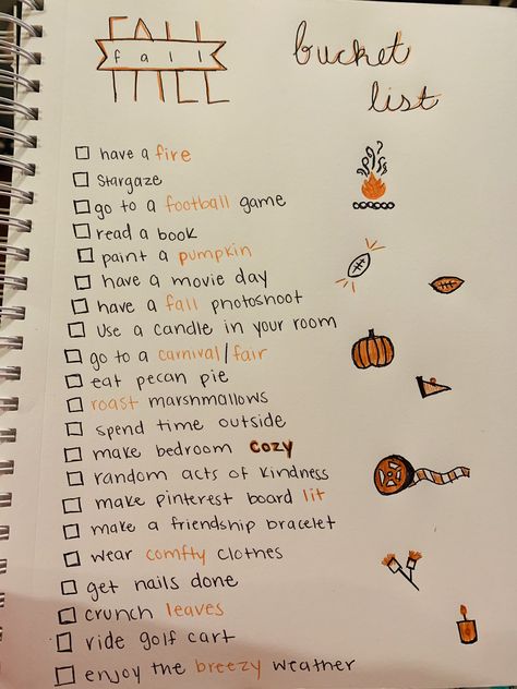 October Self Care Ideas, Autumn Todo List, Fall Todo List, Fall Journaling, Agenda Scrapbook, Sadie Aldis, Halloween Sleepover, Fall Journal, Cute Christmas Ideas