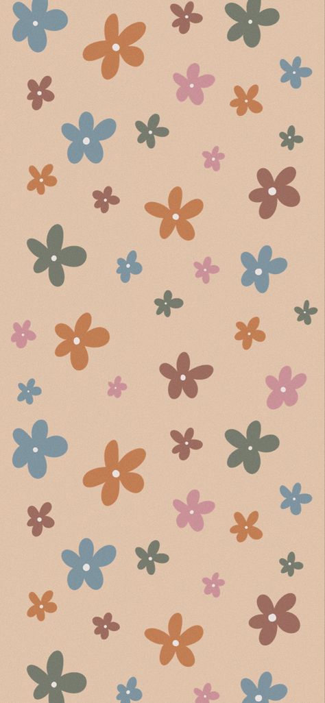 Pink And Brown Lockscreen, Cartoon Flower Wallpaper, Brown Lockscreen, Small Cartoon, Cartoon Flower, Cartoon Flowers, Flower Iphone Wallpaper, Pink And Brown, Flower Wallpaper