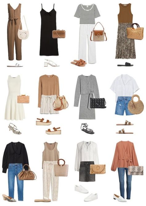 Europe Ootd, Easy Spring Outfits, Polyvore Aesthetic, Clothes Capsule Wardrobe, Penny Pincher Fashion, Capsule Wardrobe Women, Simple Spring Outfits, Spring Summer Capsule Wardrobe, Capsule Wardrobe Work