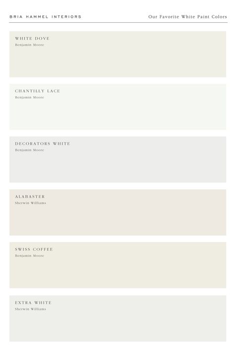 Kitchen Backsplash Wood, Benjamin Moore Decorators White, Favorite White Paint Colors, Wood Kitchen Accessories, Wood Kitchen Backsplash, Bria Hammel Interiors, Bria Hammel, Off White Wallpapers, Color Knowledge