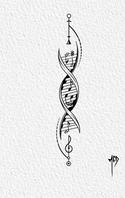 Guitar Treble Clef Tattoo, Music Dna Tattoo Ideas, Space And Music Tattoo, Music Aesthetic Tattoo Ideas, Music Healing Tattoo, Music Note Wallpaper Aesthetic, Music Lover Tattoo Men, Treble Clef Tattoo Unique, Music Themed Drawings