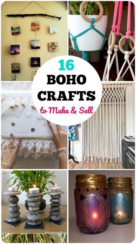 Diy Boho Crafts, Boho Chic Room, Crafts To Make And Sell Easy, Diy Para A Casa, Diy Crafts For Bedroom, Hippie Crafts, Boho Crafts, Teen Crafts, Diy Dekor