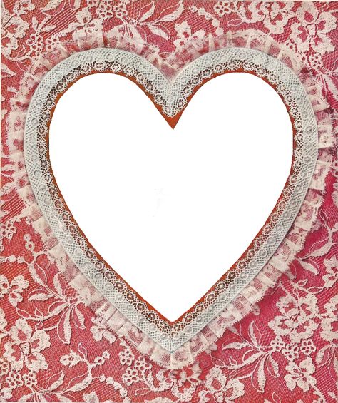 Two square frames and heart-shape ornaments in red and white theme color. Description from file.framewedding.com. I searched for this on bing.com/images Lana Del Rey, Leaping Frog, Frames And Borders, Baby Pink Aesthetic, Heart Illustration, Frog Design, Retro Images, Images Vintage, Lace Heart