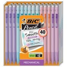 Bic Mechanical Pencils, Bic Pencils, Middle School Supplies, School Wishlist, School Backpack Essentials, Preppy School Supplies, Pretty School Supplies, School Must Haves, School Bag Essentials