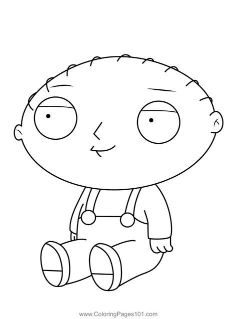 Stewie Griffin Sitting Family Guy Coloring Page Family Guy Coloring Pages, Family Guy Stewie Tattoo, Stewie Griffin Drawing, Guy Coloring Pages, Griffin Drawing, Griffin Tattoo, Family Guy Stewie, Stewie Griffin, Drawing Help