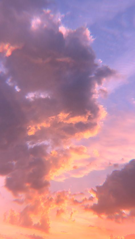 Cloud Wallpaper Landscape, Twilight Sky Wallpaper, Pink Cloud Sunset, Vanilla Sky Aesthetic, Colorful Sky Wallpaper, Twilight Sky Aesthetic, Wallpaper Of The Sky, Afternoon Sky Aesthetic, Sunset Background Painting