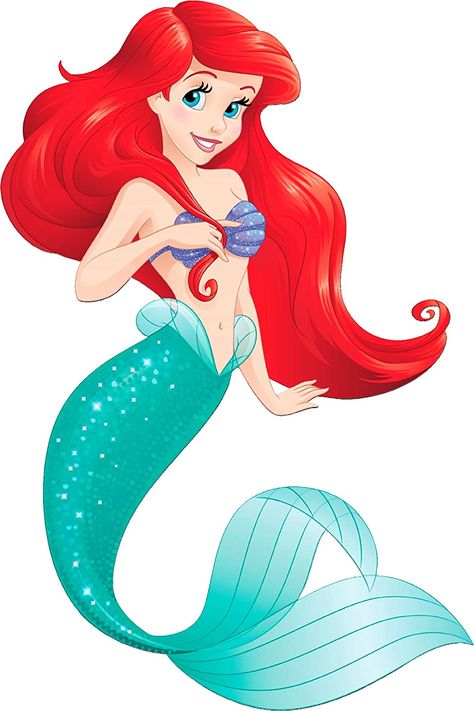 Hair, The Little Mermaid, Disney, Little Mermaid, Ariel, Mermaid, Red, Blue