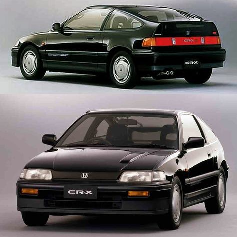 Japanese Tarmac Icons on Instagram: “1987 Honda CRX Si (EF7). . The 2nd gen. CRX was released in Japan in '87 bringing more refinement, quality and style. At the model's…” Honda Crx Si, Crx Honda, Crx Si, Black Honda, Honda Crx, Classy Cars, Car Posters, Family Car, Car Stuff