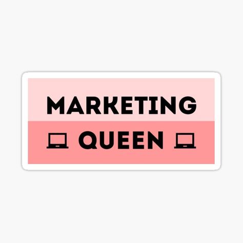 Are you a marketing queen? Do you understand all things social media, SEO, HubSpot, Google Analytics, and more? Treat yourself. Get a sticker or a shirt to own your title. You deserve it. • Millions of unique designs by independent artists. Find your thing. Women In Marketing, Marketing Stickers Ideas, Digital Marketing Wallpaper, Google Stickers, Marketing Wallpaper, Sticker Marketing, Marketing Stickers, Marketing Major, Digital Marketing Aesthetic