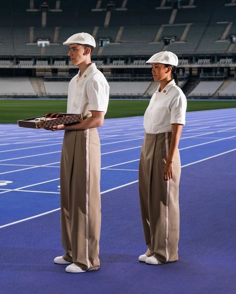 the paris olympic medals will be presented on louis vuitton trays, featuring the french fashion house’s signature monogram print and damier canvas edges. medal bearers will wear elegant outfits inspired by the 1924 paris games. - #parisolympics #louisvuitton #olympicmedals #fashion #1924olympics #elegance #frenchstyle #paris2024 Olympic Games, The Olympic Games, Olympic Medals, Monogram Prints, Gaming Clothes, Clothes Inspiration, Photography Inspo, French Fashion, Elegant Outfit