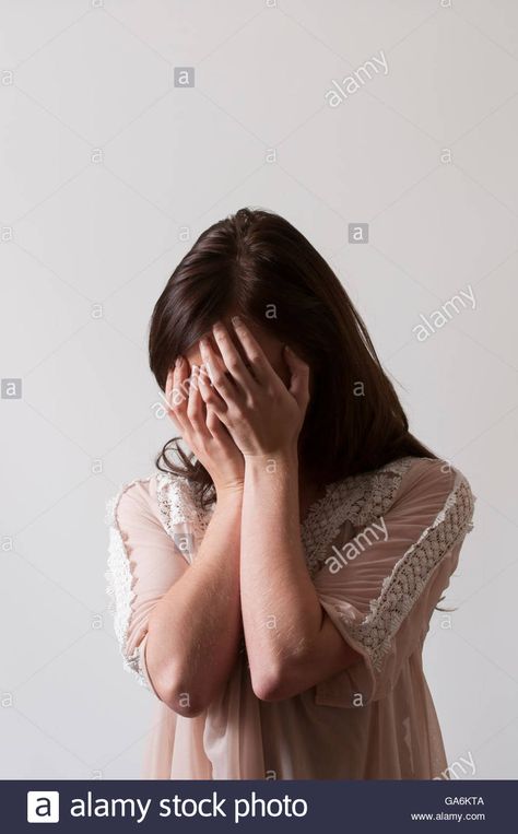 Woman hiding face in hands crying Stock Photo Grabbing Face Pose Reference, Portrait Hands On Face, Person Grabbing Face Reference, Hands Covering Face Reference, Hands Pulling Face, Hand Over Face Reference, Girl With Hands On Face, Person Resting Head On Hand, Person Covering Face With Hands