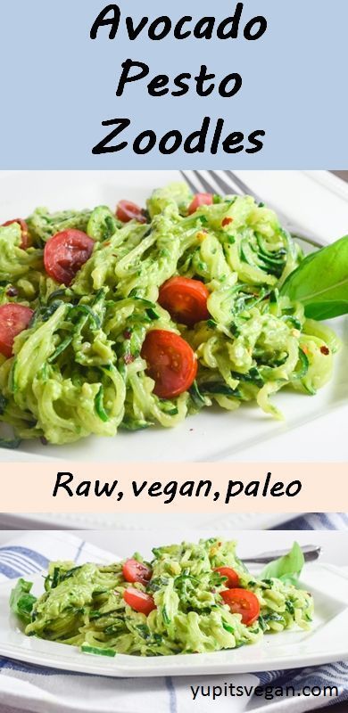 Raw Vegan Zucchini Noodles, Detoxing Recipes, Raw Spaghetti, Raw Vegan Dinners, Spiralized Recipes, Raw Pasta, Raw Meals, Pesto Zucchini, Pesto Zucchini Noodles