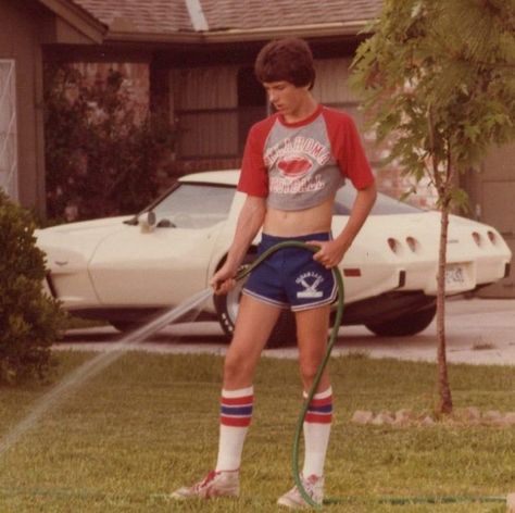 Super 70s Sports on Twitter: "We all knew at least five guys who looked exactly like this in 1981.… " Men Crop Top, Mens Crop Tops, Crop Top Men, 80s Crop Top, Male Crop Top, 80s Fashion Men, 70s Shorts, Mens Crop Top, 80s Shorts