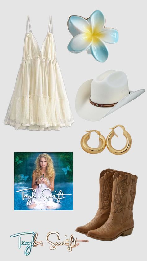 Taylor Swift Oufit, Bachlorette Outfit, Concert Taylor Swift, Taylor Swift Country, Taylor Swift Debut Album, Taylor Swift Debut, 18th Birthday Outfit, Taylor Swift Dress, Grad Outfits