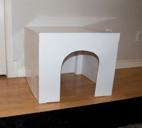 Hidden Litter Boxes Diy, Diy Litter Box Cover, Litter Box House, Cheap Side Tables, Cat Litter Box Diy, Box Covers Diy, Hiding Cat Litter Box, Diy Litter Box, Hidden Litter Boxes