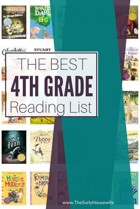 4th Grade Ela, 4th Grade Reading List, 4th Grade Book List, 4th Grade Reading Books, Fourth Grade Reading, 4th Grade Books, Homeschool Books, Grade Spelling, Homeschool Reading