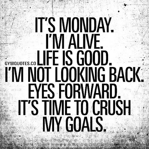 Montag Motivation, Monday Motivation Quotes, Original Quotes, Monday Quotes, Gym Quote, Motivation Goals, Fitness Inspiration Quotes, My Goals, Morning Motivation